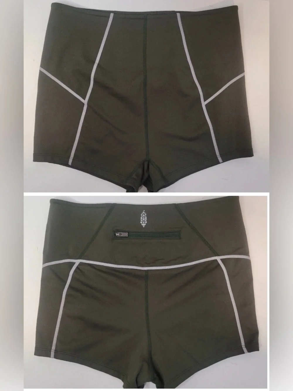 🎒Free people movement high-Rise secret moss  Performance Shorts size s-p GUC